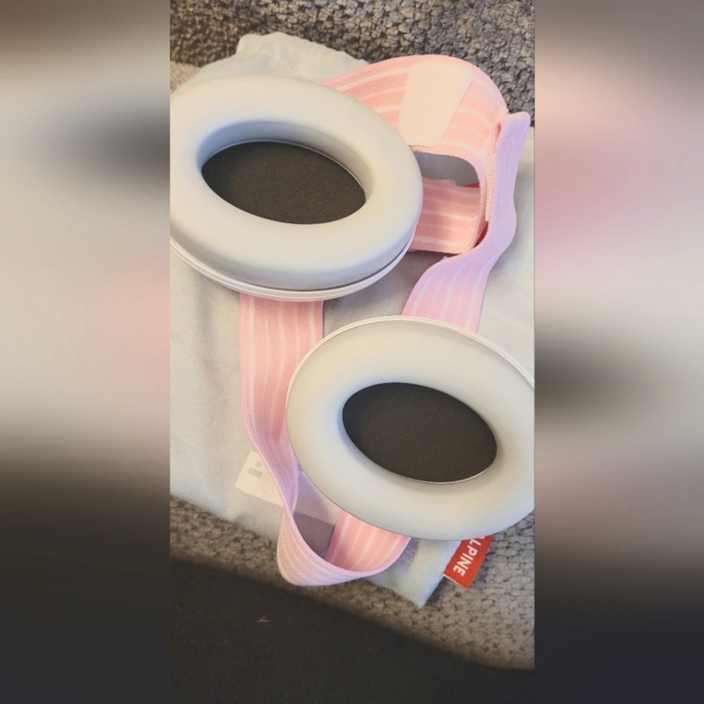 Pink and Gray Headphones